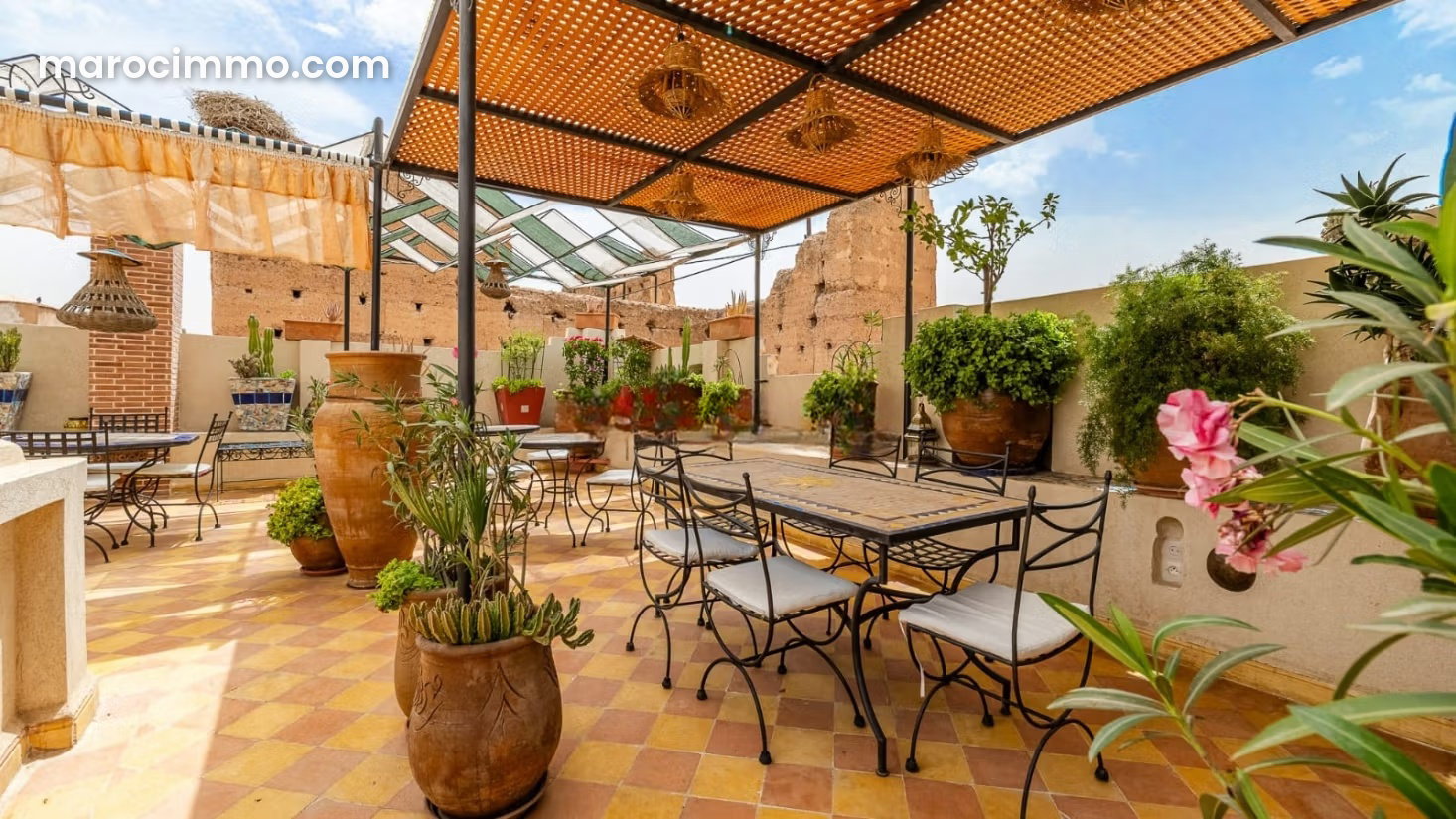 19th-Century Guest Palace, 8 Suites, Views of El Badi Palace, Marrakech — Marrakesh