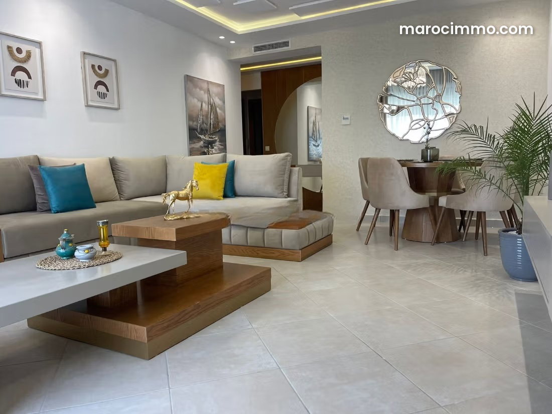 Appartement 85 m² en location courte durée, Martil, vue mer — Martil
