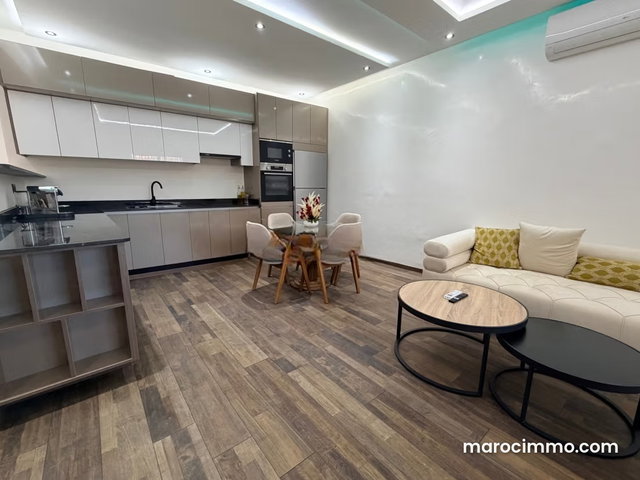 Appartement neuf meublé 2 chambres à Guéliz. Piscine parking sous terrain — 4