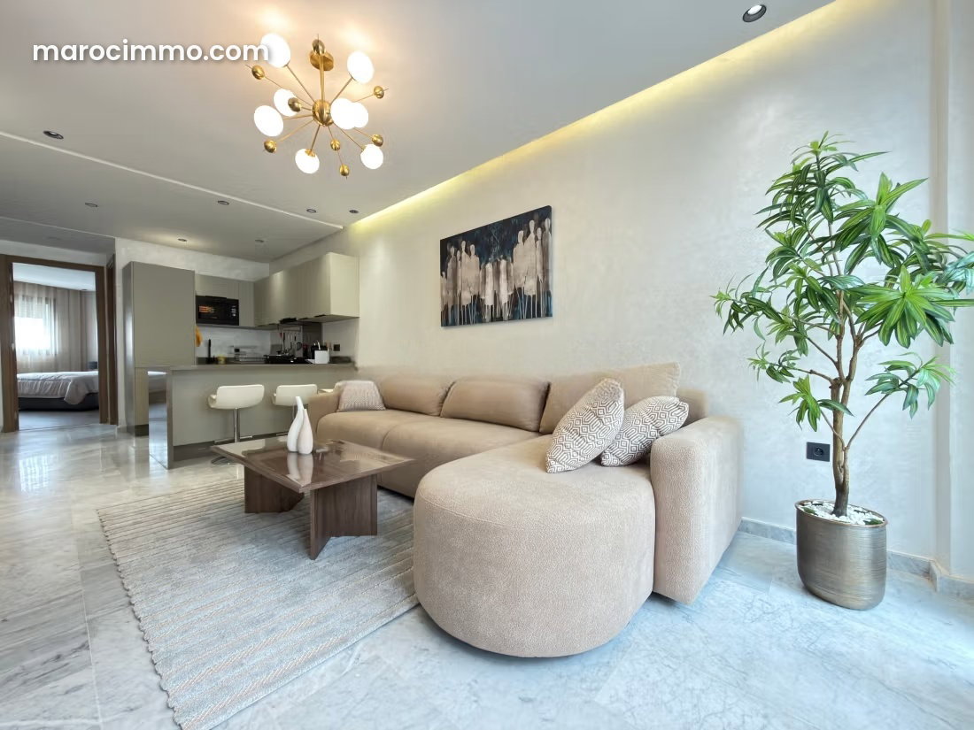 Appartement meublé 52 m², Palmier, Casablanca, loué 7 500 MAD — Casablanca
