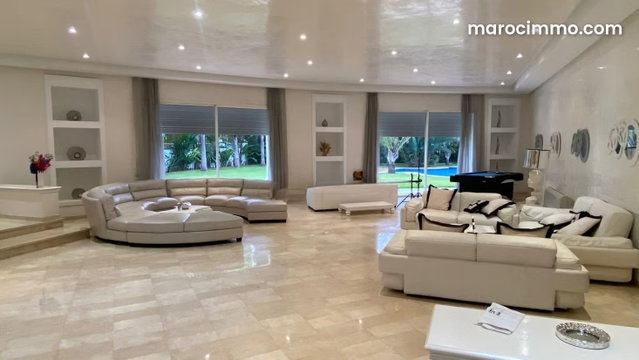 Villa meublée A LOUER à Souissi RABAT — 2