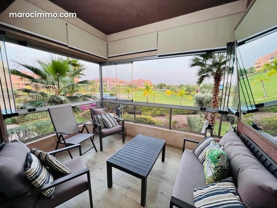 Location appartement meublé 2 chambres prestigia golf city Marrakech piscine