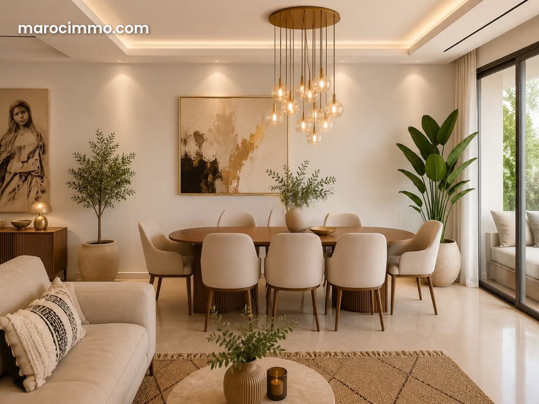 Furnished 130 sqm Apartment, 2 Bedrooms, Souissi, Rabat — Rabat