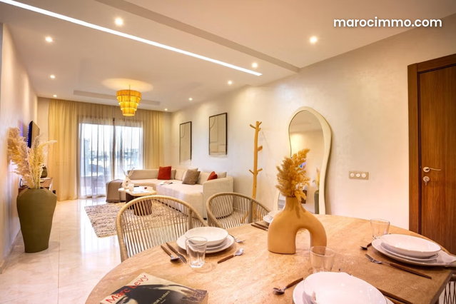 Superbe appartement à vendre à Agdal. Surface totale 97 m². Bien meublé — 2