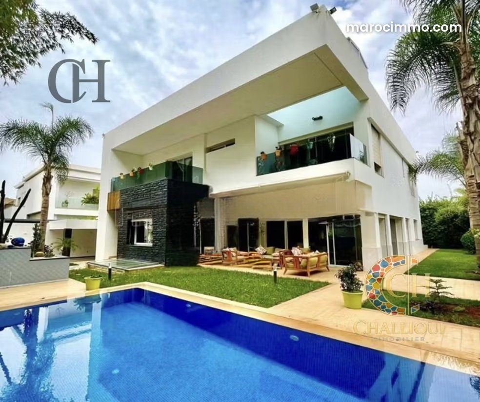Villa 725 m² Souissi, Rabat : luxe contemporain et calme absolu — Rabat