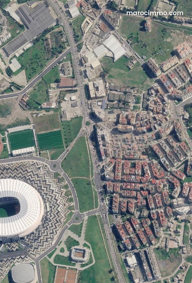Terrain excellent à vendre à Marjan. Surface totale 7200 m² — Tanger