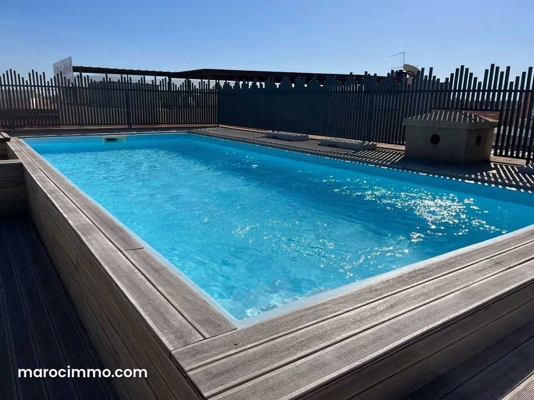 Appartement meublé 44 m², piscine, Guéliz Marrakech — Marrakech