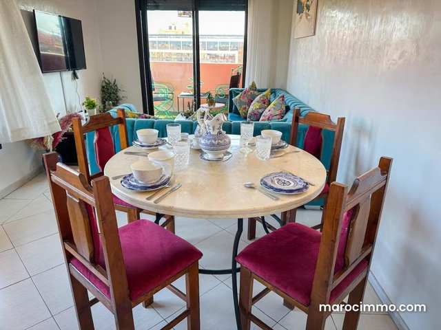 2 bedrooms, large corner balcony, Gueliz — 2