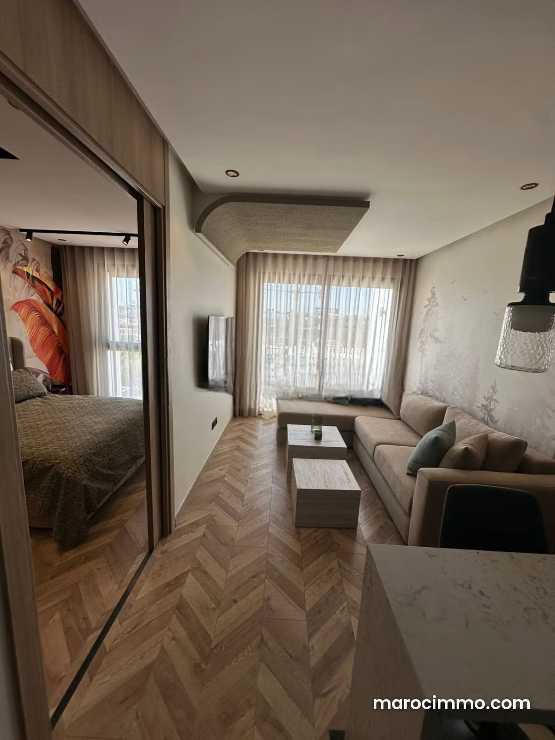 Furnished 46 m² Apartment, Hermitage, Casablanca — Casablanca
