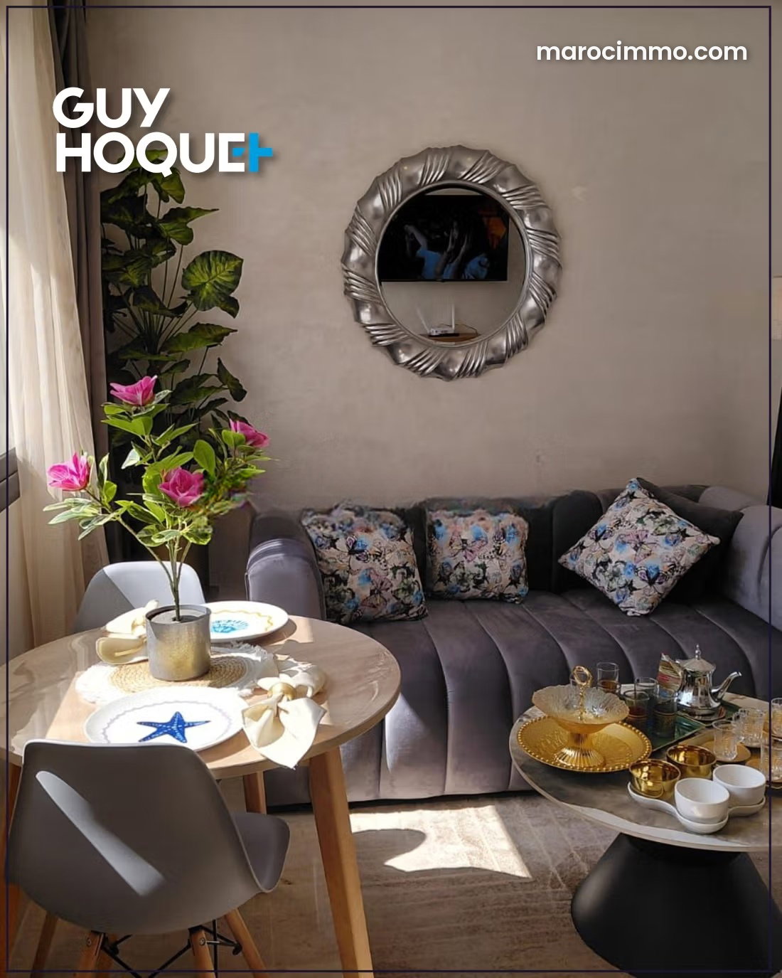 Furnished apartment for rent in Maarif, Casablanca, ready to move into — Casablanca