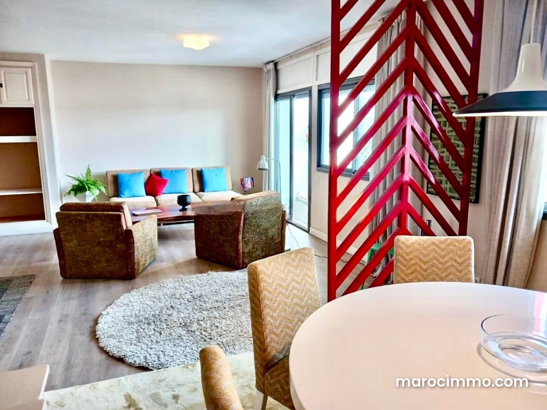 Furnished 105 m² apartment with terrace in CIL, Casablanca — Casablanca