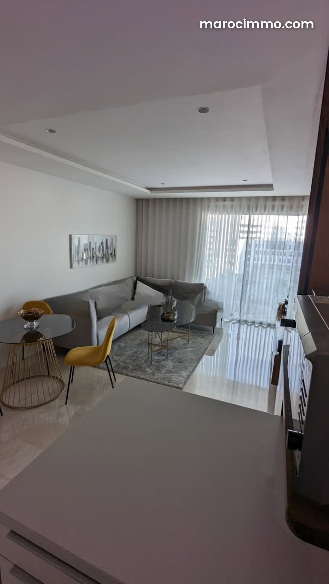 Furnished 53 sqm studio, Casablanca Finance City, move-in ready — Casablanca