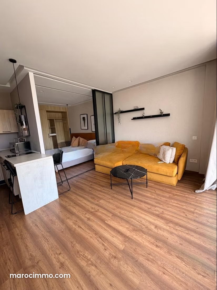 Studio meublé 42 m², Palmier, Casablanca, garage et terrasse — Casablanca