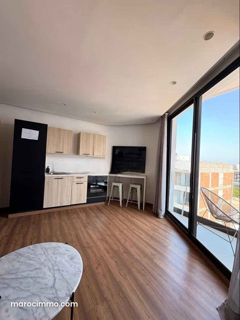 Furnished studio with terrace in Palmier, Casablanca — Casablanca