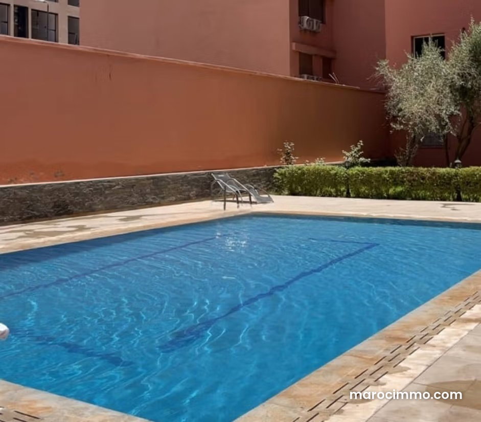Appartement meublé 2 chambres avec piscine, Guéliz, Marrakech — Marrakech