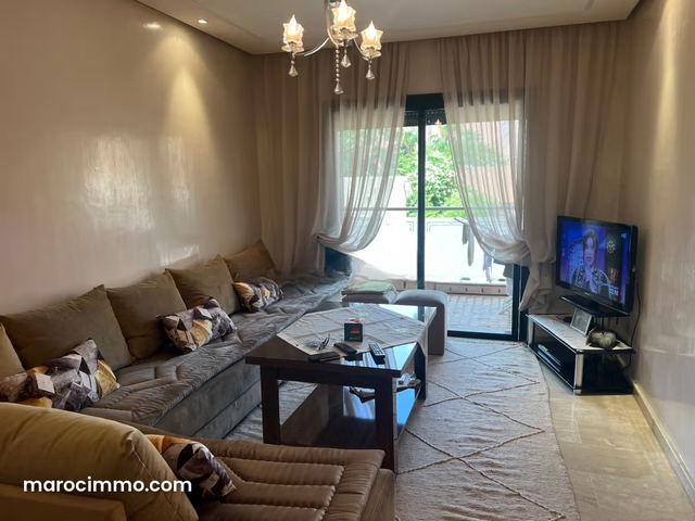 Appartement en vente à Guéliz. Surface totale 63 m². Meublé — مراكش