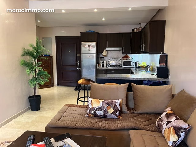 Appartement en vente à Guéliz. Surface totale 63 m². Meublé — 2