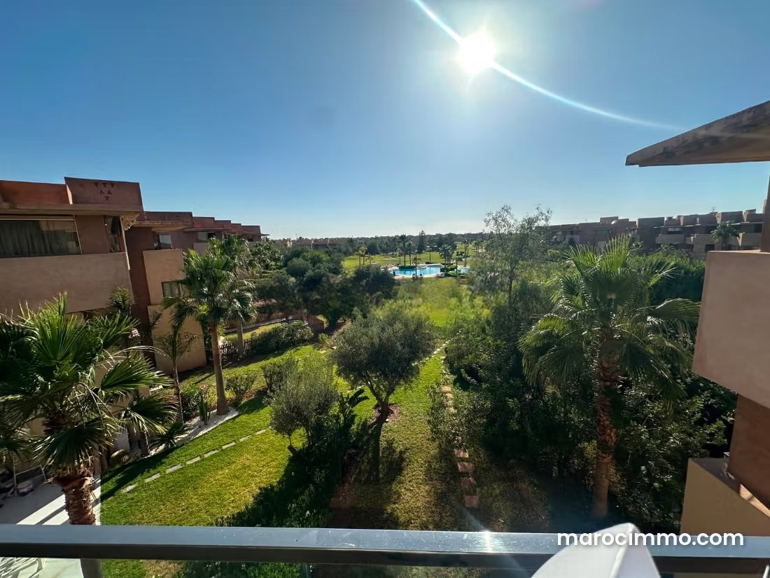 Appartement meublé à louer, Agdal Marrakech, résidence golfique — Marrakech