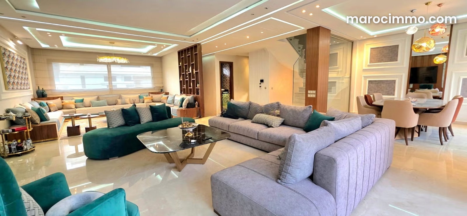 Furnished 360 sqm villa with swimming pool and garden, Almaz, Casablanca — Casablanca