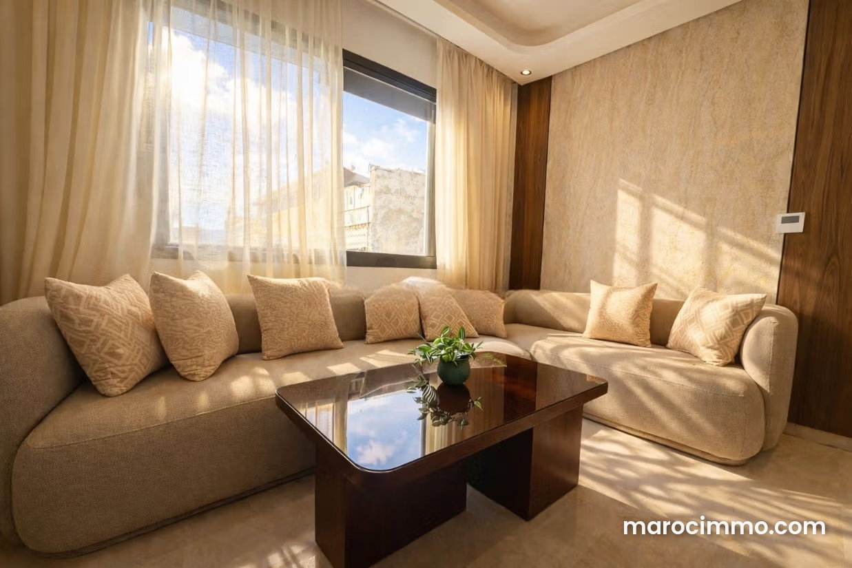 Furnished Apartment with Terrace for Rent in Maarif, Casablanca — Casablanca