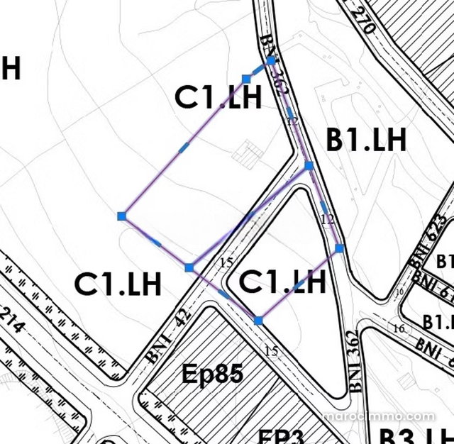 Terrains excellents à vendre à Dahar Ahjam. La superficie totale est de 7000 m² — 2