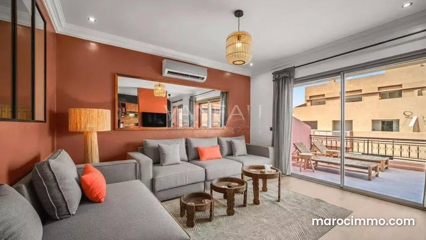 Appartement 3 chambres avec terrasse, Guéliz, Marrakech — Marrakech