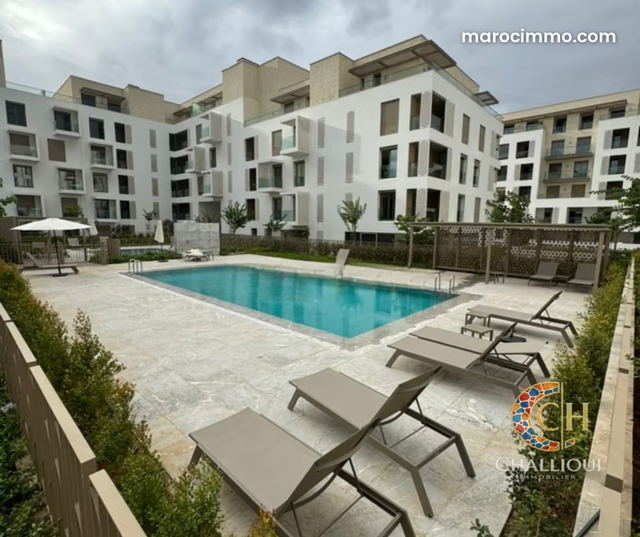 Location appartement 3 chambres a eagle hills — الرباط