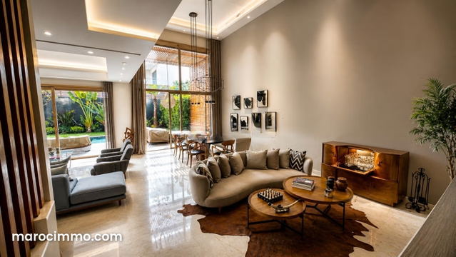 Superbe villa meublée 3 suites avec jardin — دار بوعزة