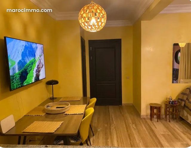LOCATION LONGUE DURÉE – Bel appartement 63 m² terrasse 35 m² – Parking privé – Cœur de Gueliz AU CŒUR VIVANT DE GUELIZ — 4