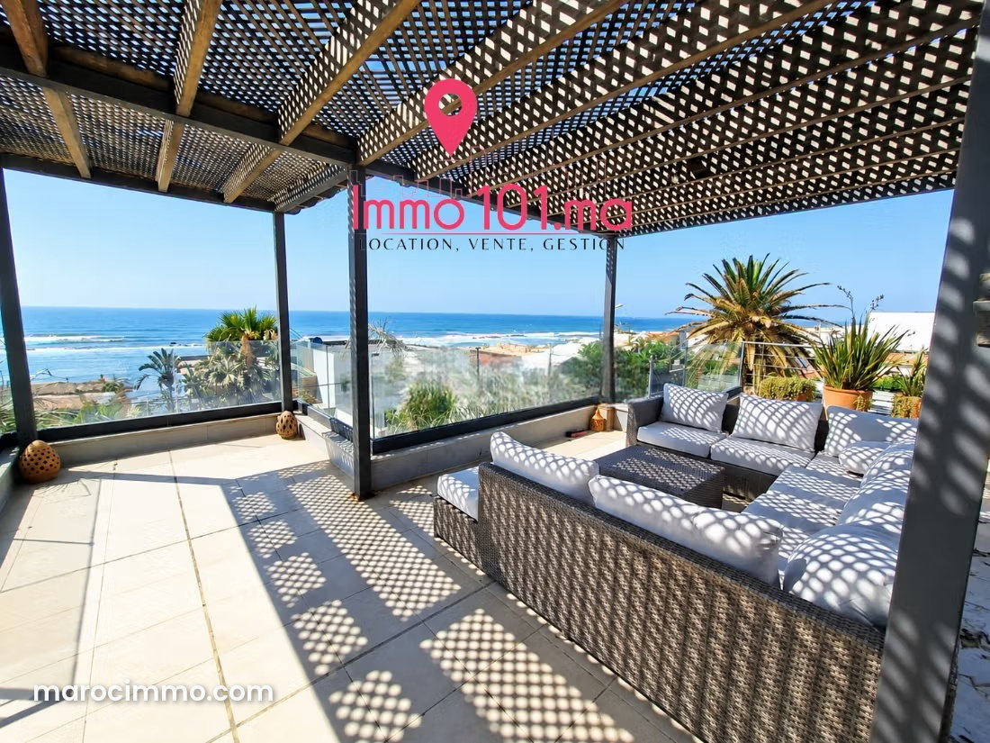 Furnished 3-bedroom sea-view villa in Harhoura, Temara — Temara