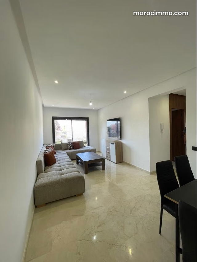 Appartement 90 m² meublé, confortable et lumineux – Location longue durée meublé — Marrakech