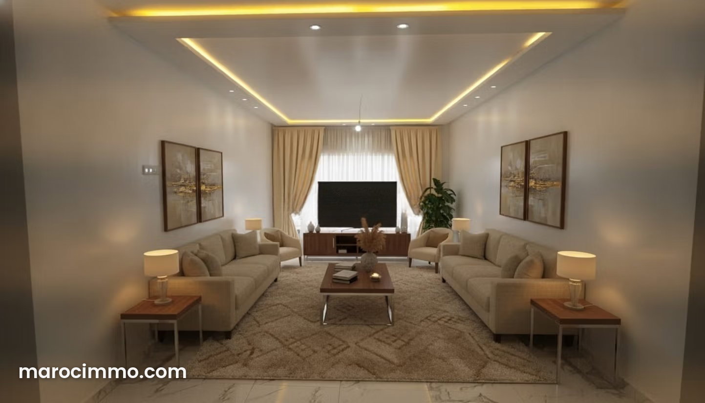 108 m² Apartment, 3 Bedrooms, Quartier des Hôpitaux, Casablanca — Casablanca