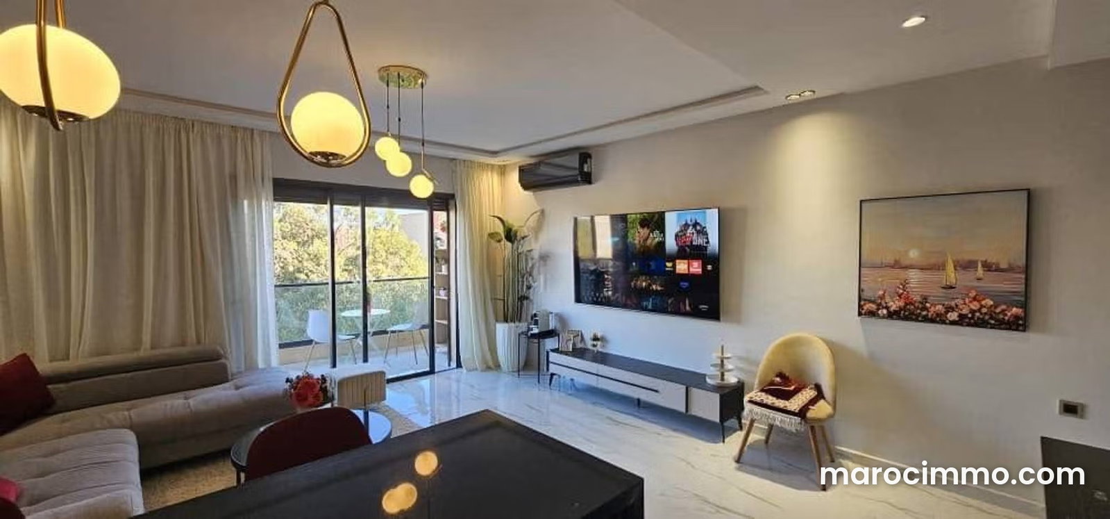Appartement meublé avec terrasse à louer à Guéliz Marrakech — Marrakech