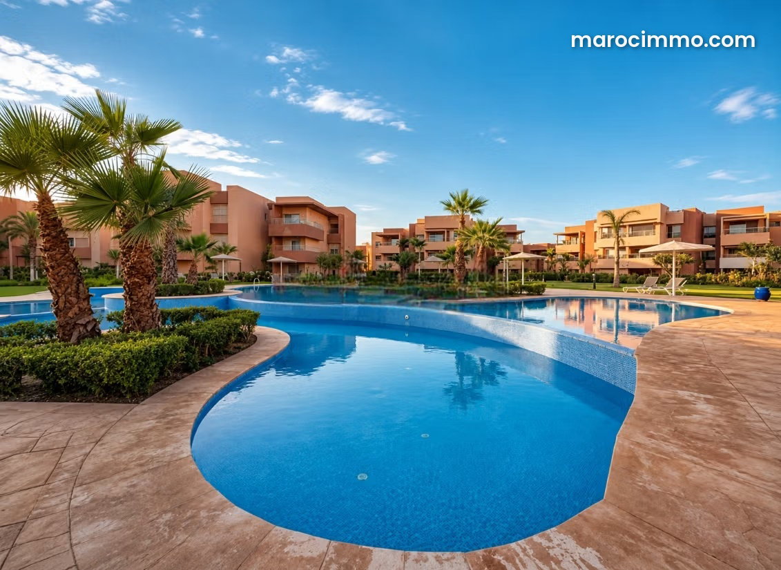Ground-floor garden apartment with swimming pool on Avenue Mohammed VI, Marrakech — Marrakesh