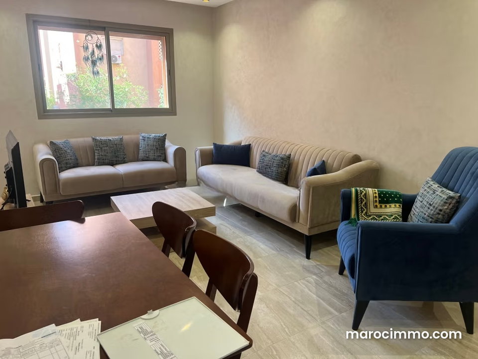 Bel appartement en location à Route Casablanca. Surface de 55 m². Bien meublé