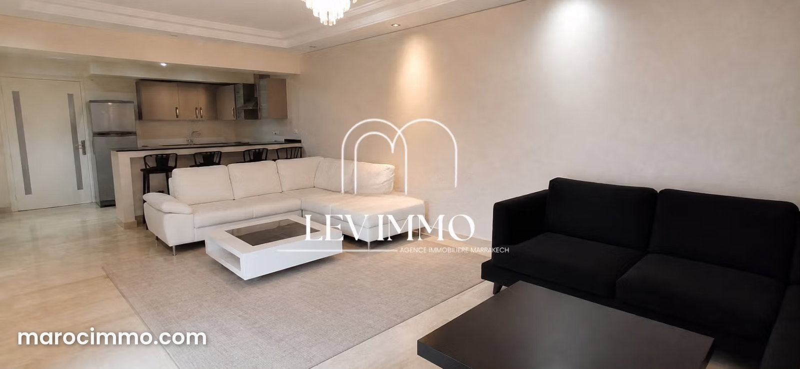Furnished apartment for rent in Gueliz, Marrakech, with terrace — Marrakesh