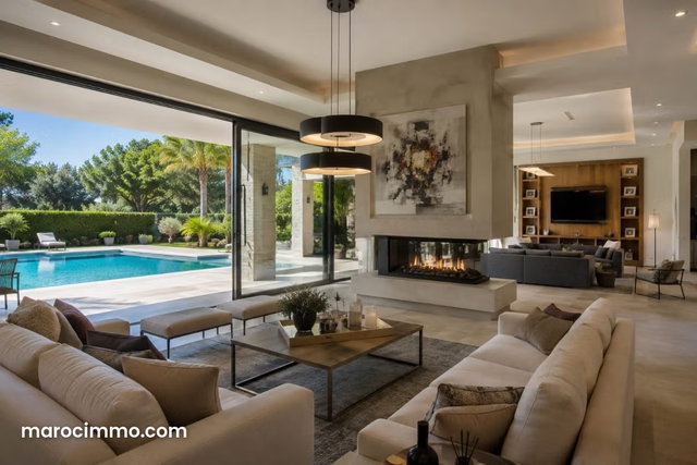 Une villa d'exception à louer située sur quartier Longchamp dans une impasse, 600 M2 avec piscine et grand Jardin — 2