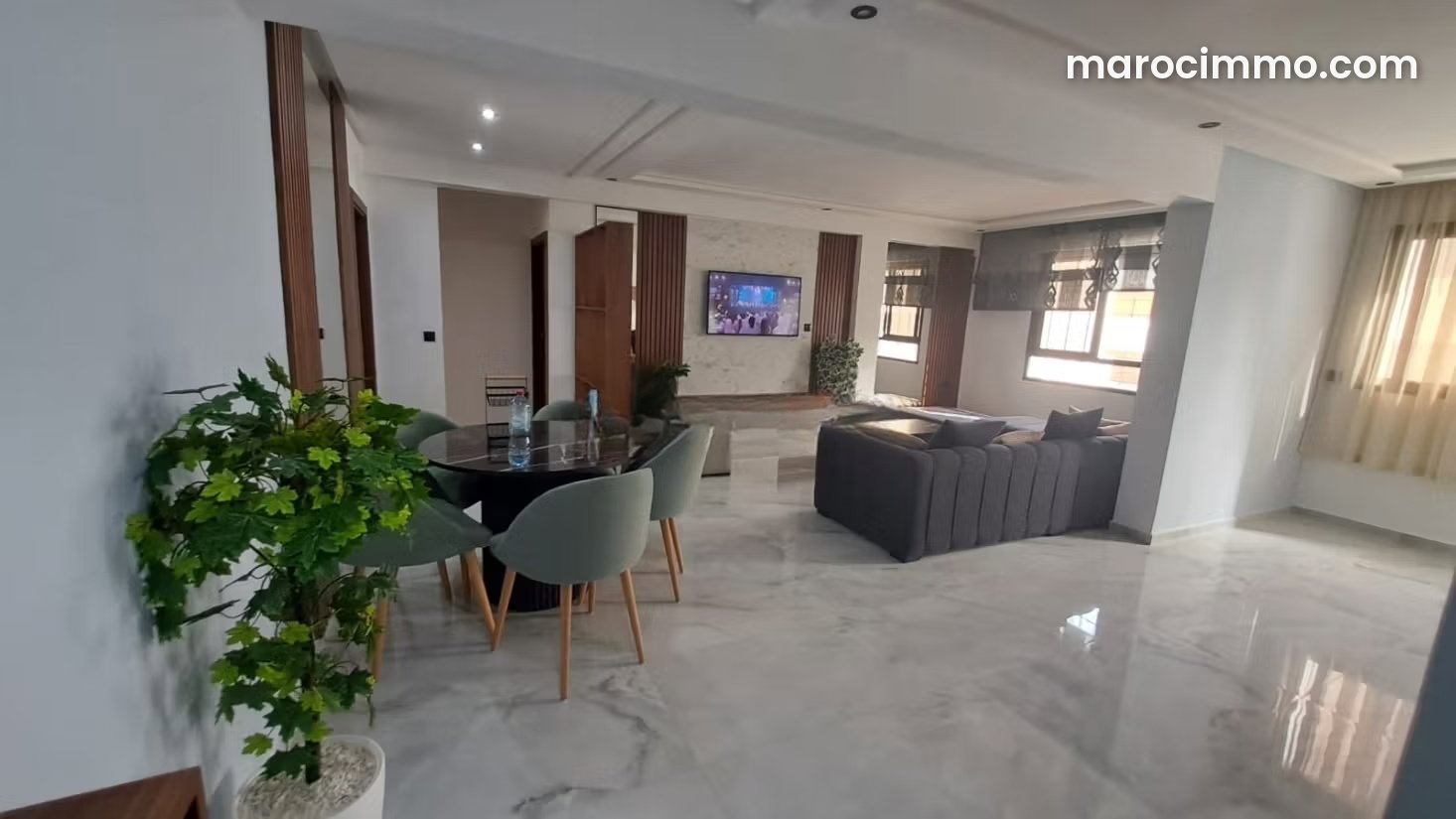Furnished Apartment with Sea Views in Diour Jamaa, Rabat — Rabat
