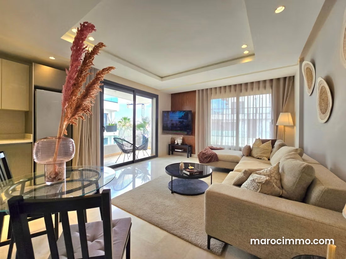 Furnished Apartment with Terrace in Ferme Bretonne, Casablanca — Casablanca