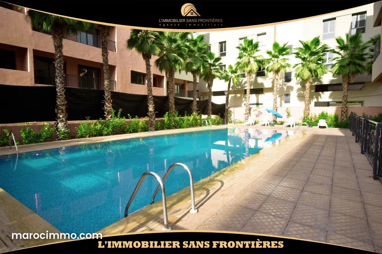 Appartement meublé avec piscine à louer à Hay Targa Marrakech — Marrakech