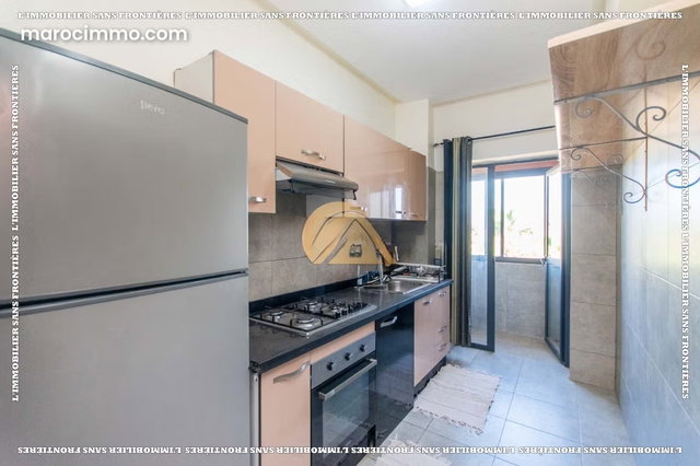 Appartement meublé 90 m² à louer à Targa, Marrakech — piscine collective — 5