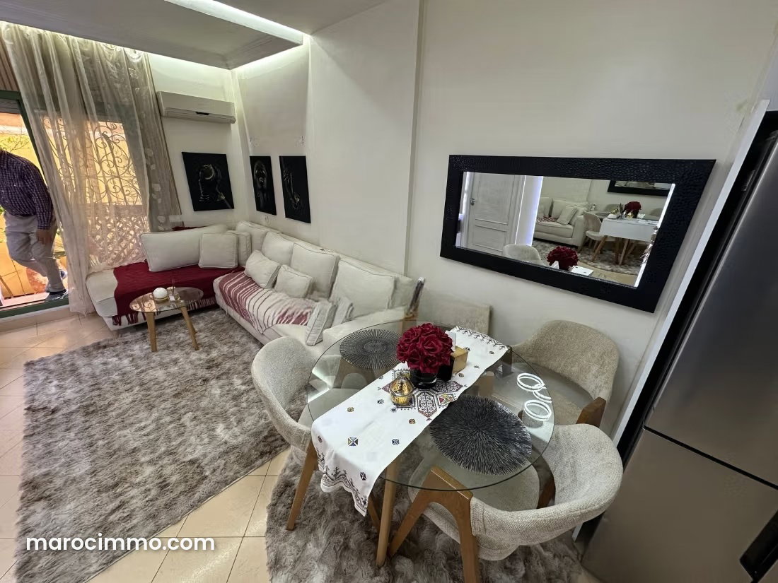 Furnished 85 m² Apartment with Terrace and Garage, Guéliz, Marrakech — Marrakesh
