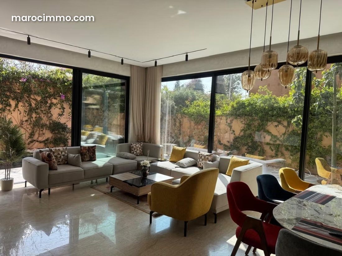Furnished 5-Bedroom Villa with Private Pool, Tahanaoute Road — Marrakesh