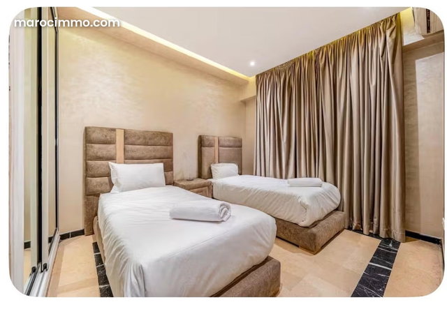 Superbe appartement à louer à Samlalia. 3 chambres. Meublé — 5