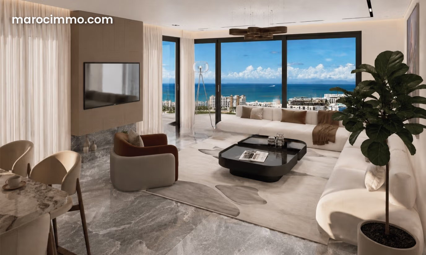 Appartement 3 pièces vue mer et montagne, Malabata, Tanger — Tanger