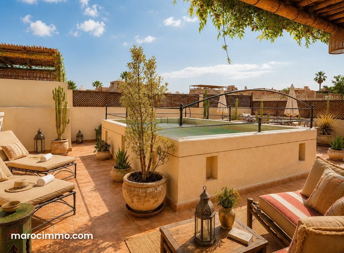Riad de charme à vendre, Arset Ben Chebli, Marrakech médina — Marrakech