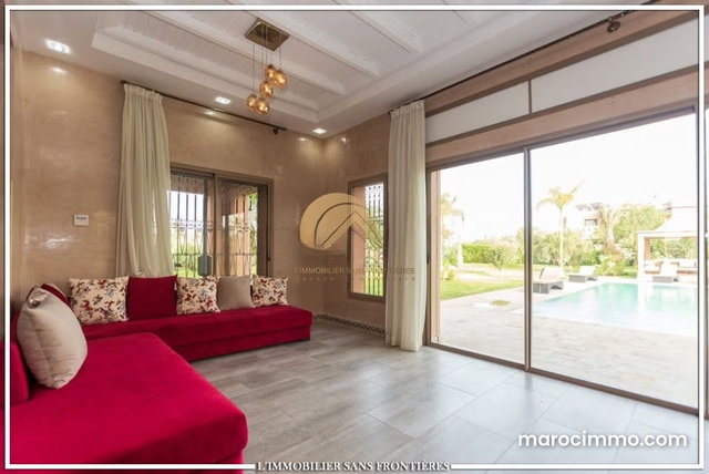 Villa meublée à louer – Piscine – Route de Ouarzazate, Marrakech — 5