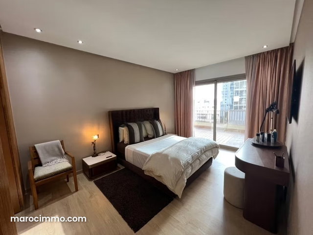 Bel appartement meublé en location à Casa Finance City. 4 grandes pièces. Meublé — 4