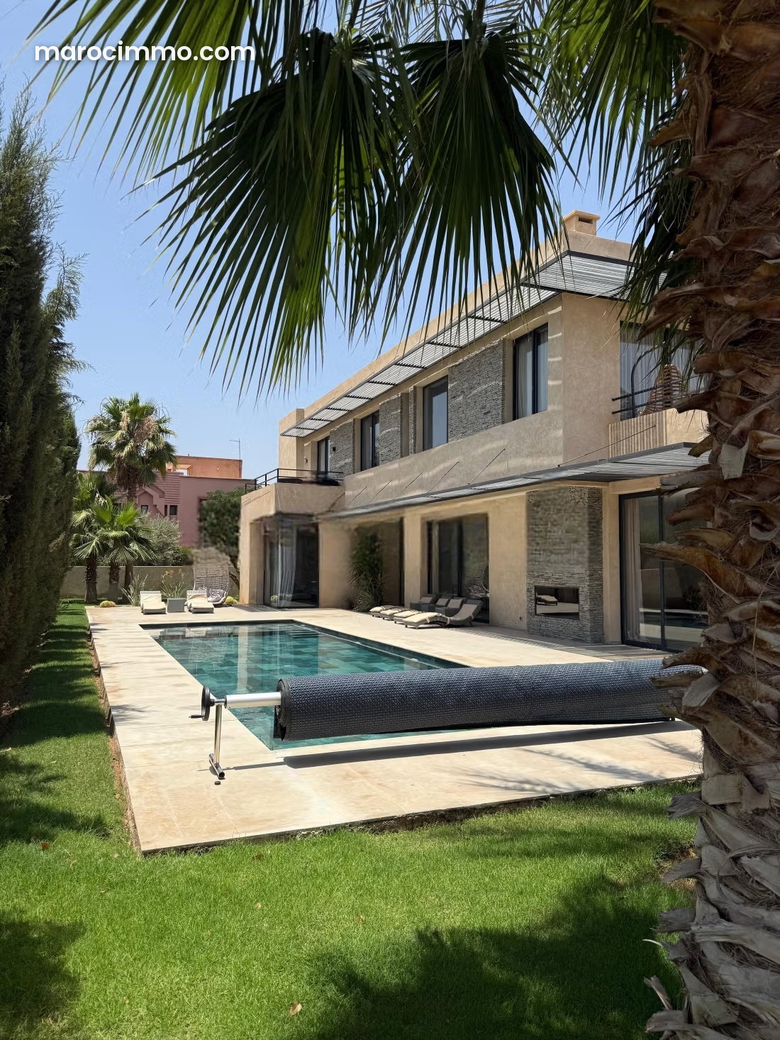 Villa de luxe à Amelkis, Marrakech, avec piscine et jardin — Marrakech