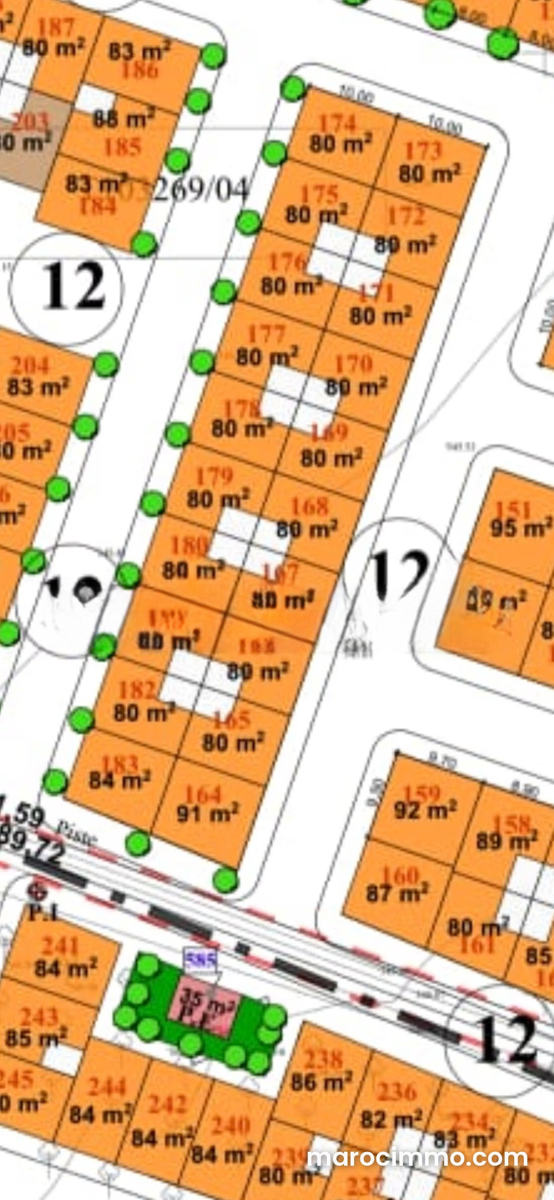 Terrain commercial 94 m² Route d'Amezmiz, Marrakech — Marrakech